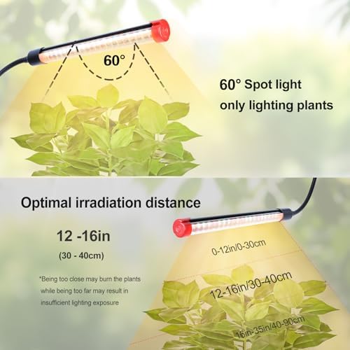 4‑Head Full Spectrum Table Top Grow Lights for Indoor Plants - Image 3