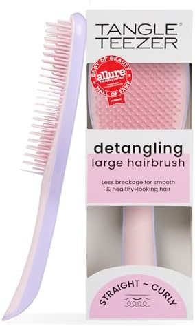 Tangle Teezer Large Ultimate Detangler Brush, Straight to Wavy, Pink/Purple by TangleTeezer
