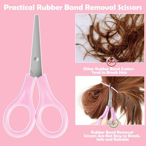 auroray Hair Accessories for Girl, 1543 Pcs Elastic Hair Rubber Bands Set 20 Colors Elastic Hair Ties with Organizer Box Cotton Baby Hair Ties, Hair Tail Tools, Rat Tail Comb, Butterfly Hair Clips - Image 6