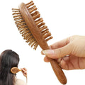 Sandalwood Scalp Massage Comb, Double-Sided Wooden Hair Brush by KINTEGOOD