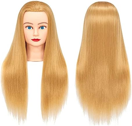 Mannequin Head 26-28" Synthetic Blonde Hair for Hairdresser by Headwinn