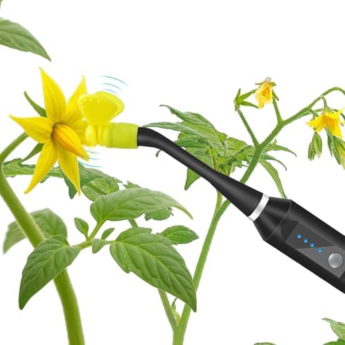 Plant Pollination Tool - USB Rechargeable Vibrating Pollinator for Greenhouse Crops Like Tomatoes and Strawberries by RUNWUSHENG