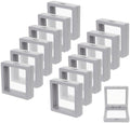 12 Pcs 3D Floating Frame Display Stand, Transparent Jewelry Gift Boxes by Unknown