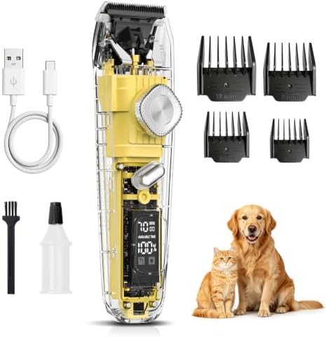 Dog Clippers for Grooming Thick Hair Curly Coats Matted Fur 3-Speeds by Unknown