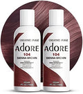 Adore Semi Permanent Hair Color, 104 Sienna Brown, 4 Fl Oz (2 Pack) by Adore