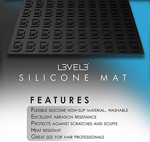 L3 Silicone Mat - Comfortable and Durable Non-Slip Barber Mat - Protects Against Scratches and Scuffs - Great for Barber and Hair Stylist Working Spaces (15.7x11.8 Inch (Pack of 1) - Image 2