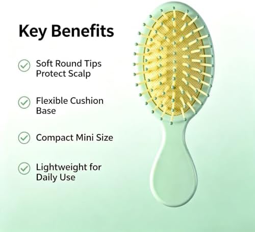 12 pcs Mini Hair Brush,Small Brush for Most Hair Types - Image 2