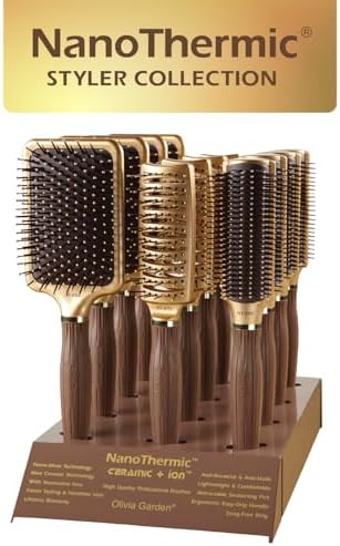 Olivia Garden Ceramic + Ion Nano Thermic Styler Hair Brush - Image 5