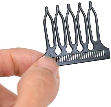 30 Pcs Hair Combs Black Plastic Clips 5-teeth Wig Combs for Lace Wigs Cap Making Wigs Accessories Styling Tools - Image 3