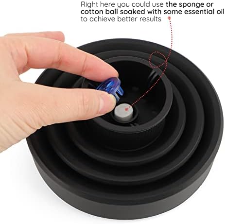 Travel Hair Dryer Diffuser, Segbeauty Collapsible Portable Hair Diffuser, Profession Blow Dryer Diffuser Attachment for Natural Thick Hair, Suitable for Nozzle 1.65 inches to 1.77 inches - Black - Image 6