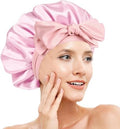 Silk Bonnet for Women,Adjustable Double Layer Sleep Cap by Doitory