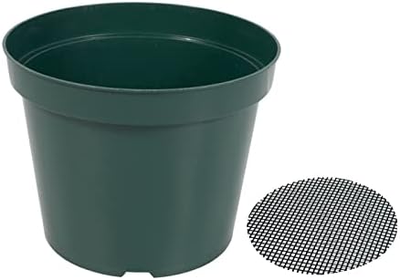 RooTrimmer 40 Pack 4 Inch Plastic Nursery Pots with Mesh Pad, Thick Sturdy Plastic Plant Pots with Drainage Holes Indoor/Ourdoor Flower Planter Pots, Green by RooTrimmer
