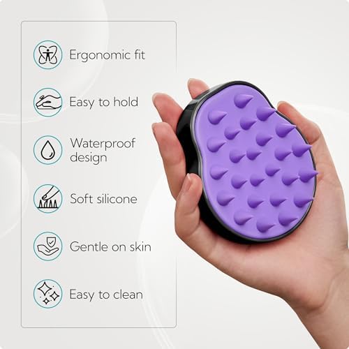 HEETA 2-Pack Large Scalp Massager Scrubber Shampoo Brush for Hair Growth - Image 4