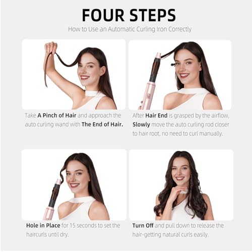 5 in 1 Hair Dryer Brush Set, Air Curler Wrap Hair Styler Blow Dryer - Image 7