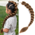 Getgal 24 inch Purple Braids Ponytail Hair Pre Braiding Hair with Tie Synthetic Purple Hair Extensions for Halloween Costume Cosplay（24inch Ponytail #6） by GetGal