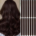 Colored Hair Extensions Clip in Brown Hairpieces 14 PCS by LADYAMZ