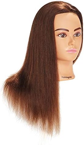 Hairingrid Mannequin Head 20"-22" 100% Human Hair Training Manikin Head - Image 3