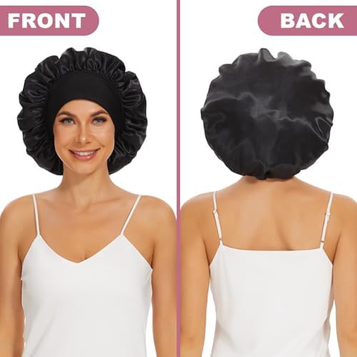 4Pcs Satin Bonnet Silk Bonnet, Hair Bonnet for Sleeping - Image 5