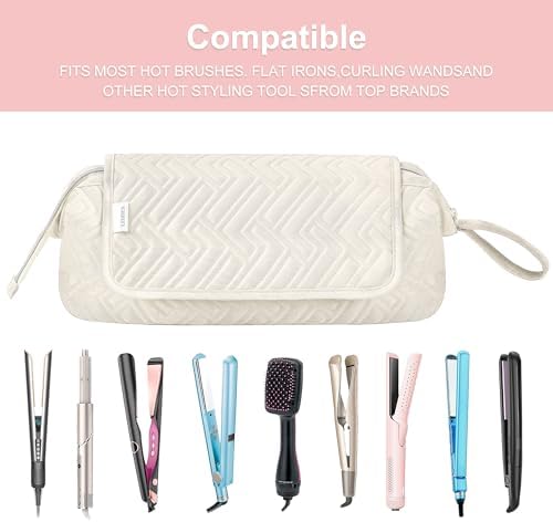 Leuded Hair Tools Travel Bag with Heat Resistant Mat for Shark Airwrap - Image 6