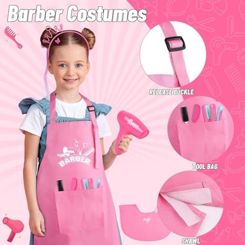 Hair Salon Toys for Girls, Beauty Salon Playset Pretend Hair Styling Set - Image 4