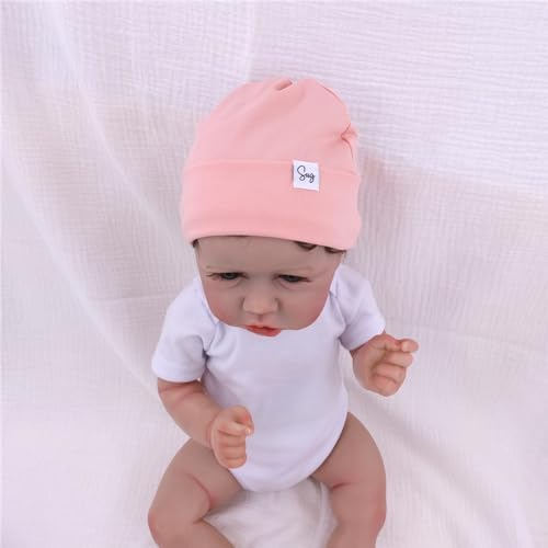 Jersey Beanie Hat for Newborn Baby Boys Girls Silky Satin Lined Hats Bonnet Toddler Infant Little Kids Beanies Caps - Image 6