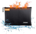 JUNDUN Fireproof Document Bags,14.2”x 10.0”Waterproof Fireproof by JUNDUN