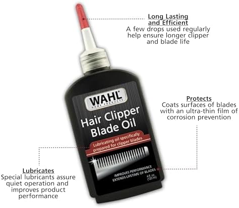 Wahl Premium Hair Clipper Blade Lubricating Oil, Clippers & Trimmers, 4 oz - Image 3