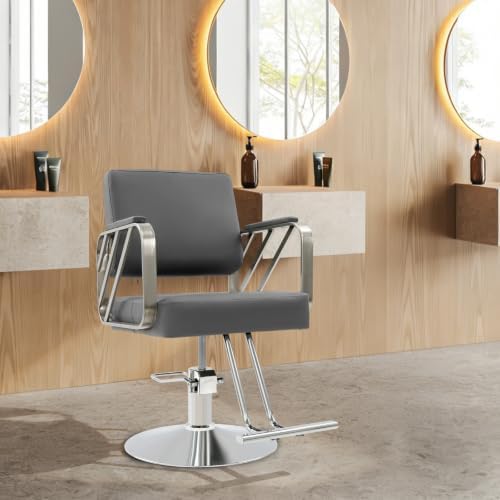 Barber Salon Chair, Multi-Function Beauty Spa Hair Styling Salon Chair Height Adjustable, 360° Swivel Styling Barber Chairs for Barber Shops Homes Spas - Image 4