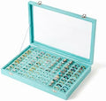 Frebeauty 100 Slots Ring Organizer Tray,Velvet Ring Box with Clear Lid by Frebeauty