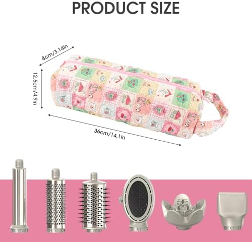 Quilted Hair Tools Travel Bag with Handle for Curling Irons Flat Irons - Image 2