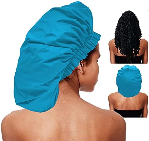 ELEBOX Premium Collection Super Jumbo Shower Cap Blue by ELEBOX