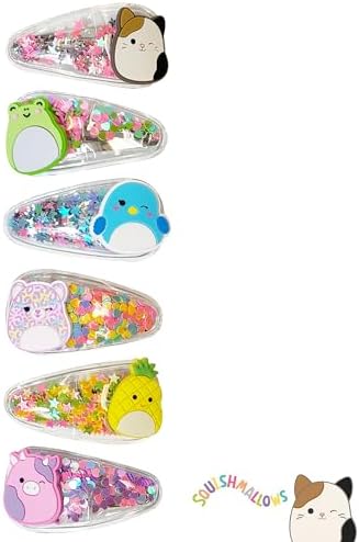 Luv Her Hair Accessories: 6pc Cute Squish Hair Clips with Favorite Character Charms for Girls and Toddlers Ages 3+ - Image 4