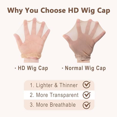 TaShow 30 Pcs Wig Caps for Women, Transparent Lace Front Stocking Caps - Image 2