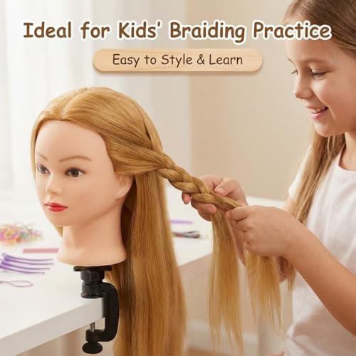 80% Real Human Hair Mannequin Head, Manikin Head with Hair - Image 6