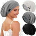 DEMAZALO 3Pcs Silk Satin Bonnet for Sleeping Hair Bonnet for Women Men by Demazalodirect