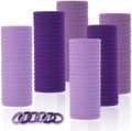 LuSeren 120 Pcs Purple Hair Ties for Women, No Damage Soft Seamless Nylon Hair Elastics for Thick Hair, Ponytail Holders, 3 Gradient Purple Hair Accessories by LuSeren