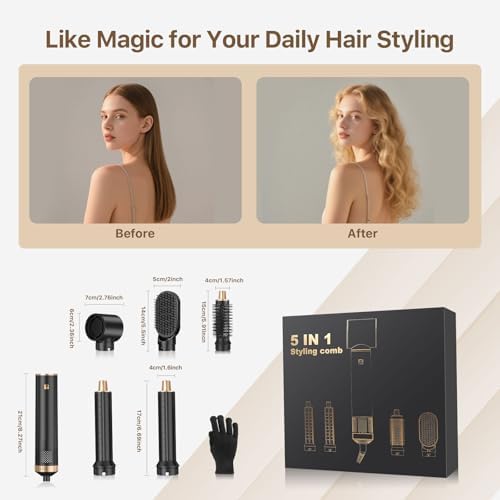 Sendowtek Hot Air Styler Brush Set for Women 5 in 1 800W - Image 7