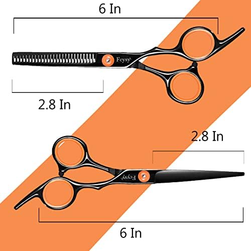 Professional Hair Cutting Scissors Set, Fcysy Hair Scissors Texturizing Shears Kit, Hair Cutting Tools with Barber Supplies, Tijeras para Cortar Cabello Salon Shears for Home Use - Image 2