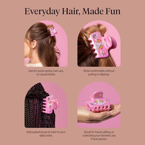 Lisa Frank x Kitsch Medium Cloud Hair Clip for Women - Angel Kitty, 1pc - Image 7