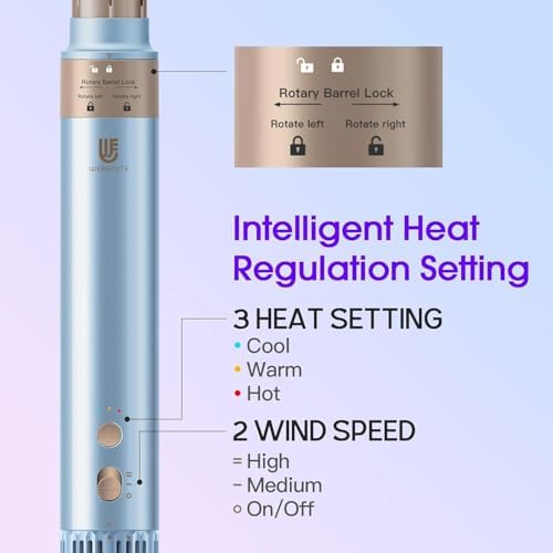 Hot Air Styler, Blow Dryer Brush with Negative Ionic, Auto Hair Wrap Curling Irons Airflow Hair Curlers, Multi Styler for Volumizing, Straight, Wavy, Curly Hair - Image 6