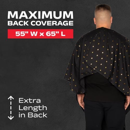 Barber Strong The Barber Cape Haircut Cover for Men, Hair Repelling and Static-Reducing Material, Water Resistant Fabric - Image 5