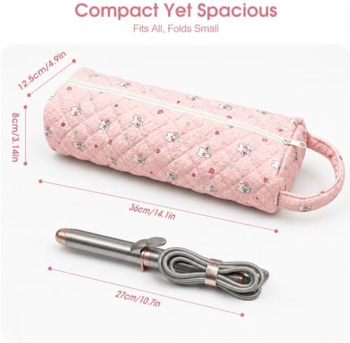 Pink Rabbit Hair Tool Case Compatible with Dyson Airwrap Shark FlexStyle - Image 2