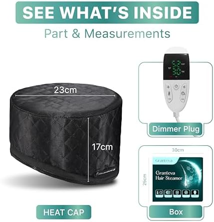 High-Power Hair Steamer Cap for Natural Hair – Deep Conditioning, Easy to Use, Adjustable Heat & Timer, at-Home Salon Treatment for Black Hair Care, Moisture & Repair Treatment for Healthy Hair - Image 2