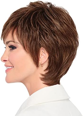 Raquel Welch Fierce And Focused Hand Tied Short Bob Wig by Hairuwear, Average Size Cap, RL5/27 Ginger Brown - Image 4