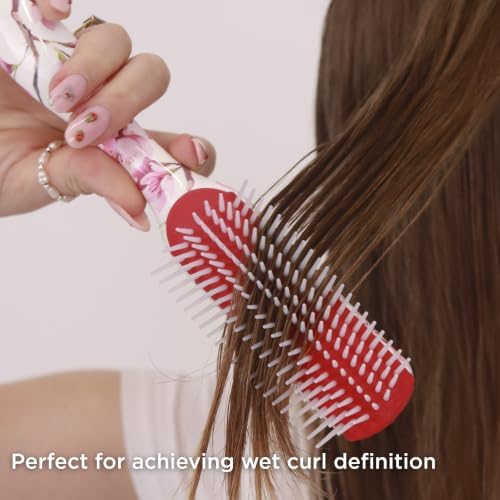 Denman D3 Original Curl Definer & Styler, Curly Hair Brush for Women & Men – 7 Row Detangling & Curl Defining Brush for Smooth Defined Curls - a precision Styling Brush for straight hair - Image 6