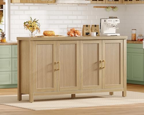 usikey 63" Buffet Cabinet with Storage & 4 Adjustable Shelves - Image 6