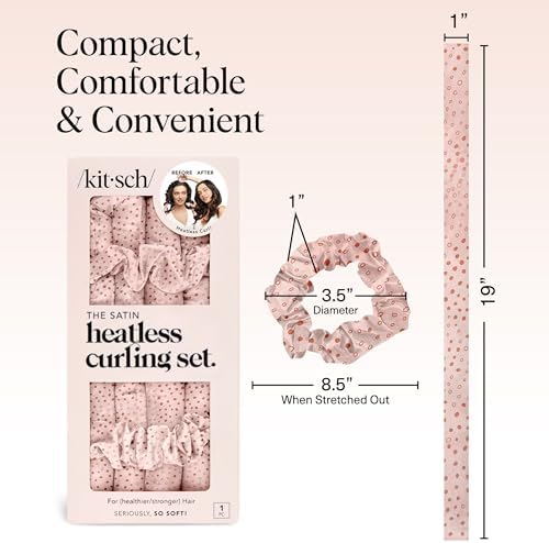 Kitsch Satin Heatless Curls Overnight Set - Micro Dot - Image 5