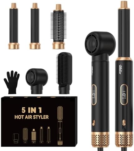 Ukliss Blow Dryer Brush,5 in 1 Hair Dryer Brush Upgrade Hot Air Brush by Ukliss