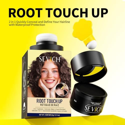 Sevich Hairline Powder 2.0, Gray Root Touch Up, Sweatproof, Dark Brown - Image 7