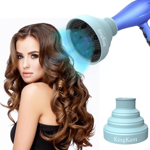 KingKam Collapsible Silicone Hair Diffuser, Fit 1.575-1.968 inch Nozzle - Image 7